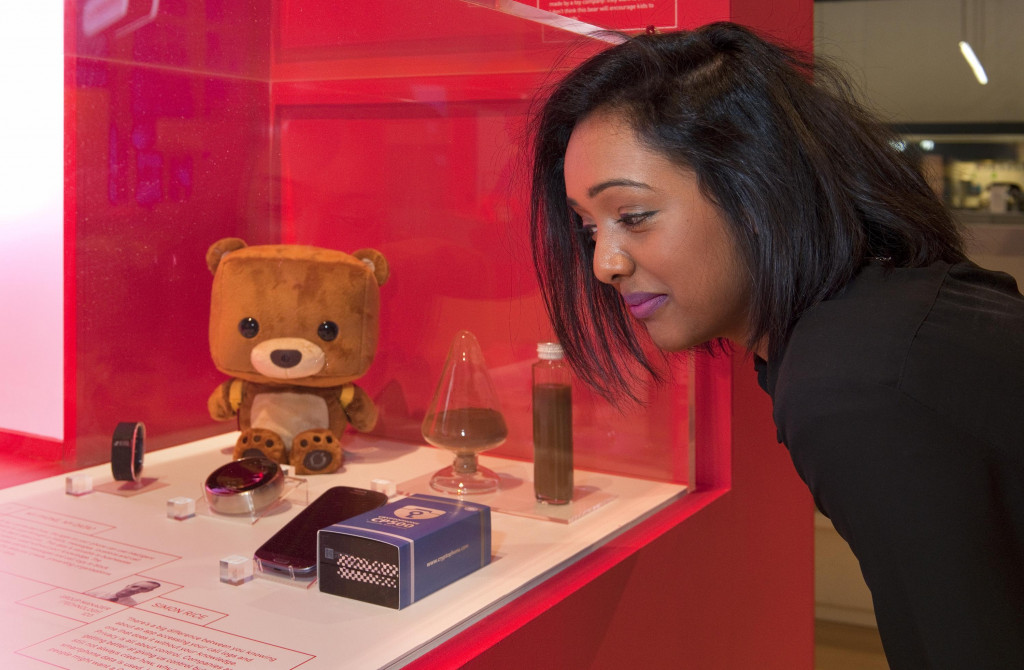 Data tracking and blocking devices on display in the Our Lives in Data exhibition. Credit: Science Museum.