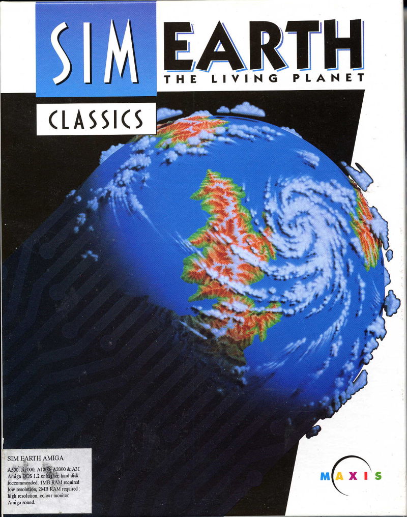 SimEarth game box