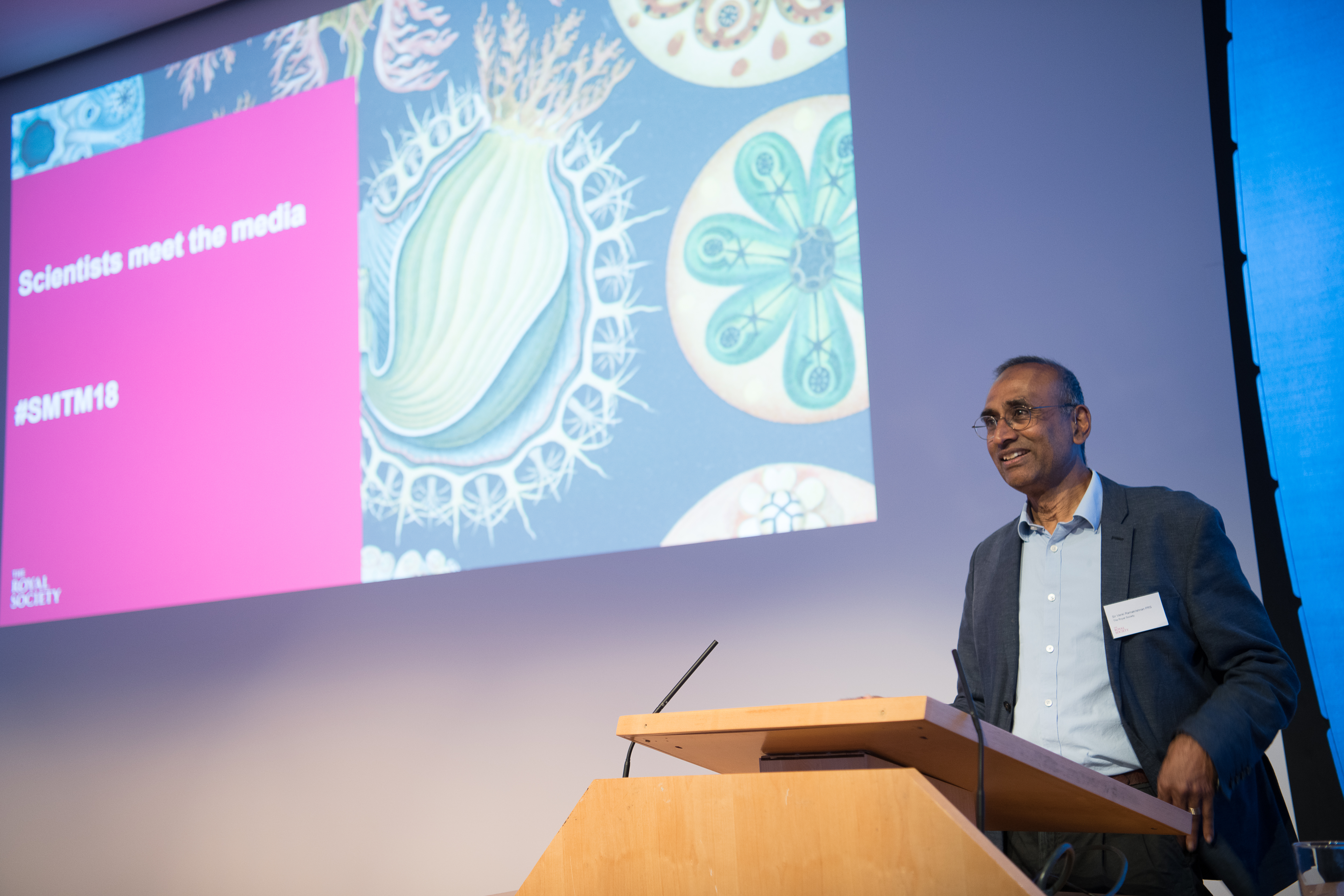 Sir Venki Ramakrishnan speaking at Science Meets The Media