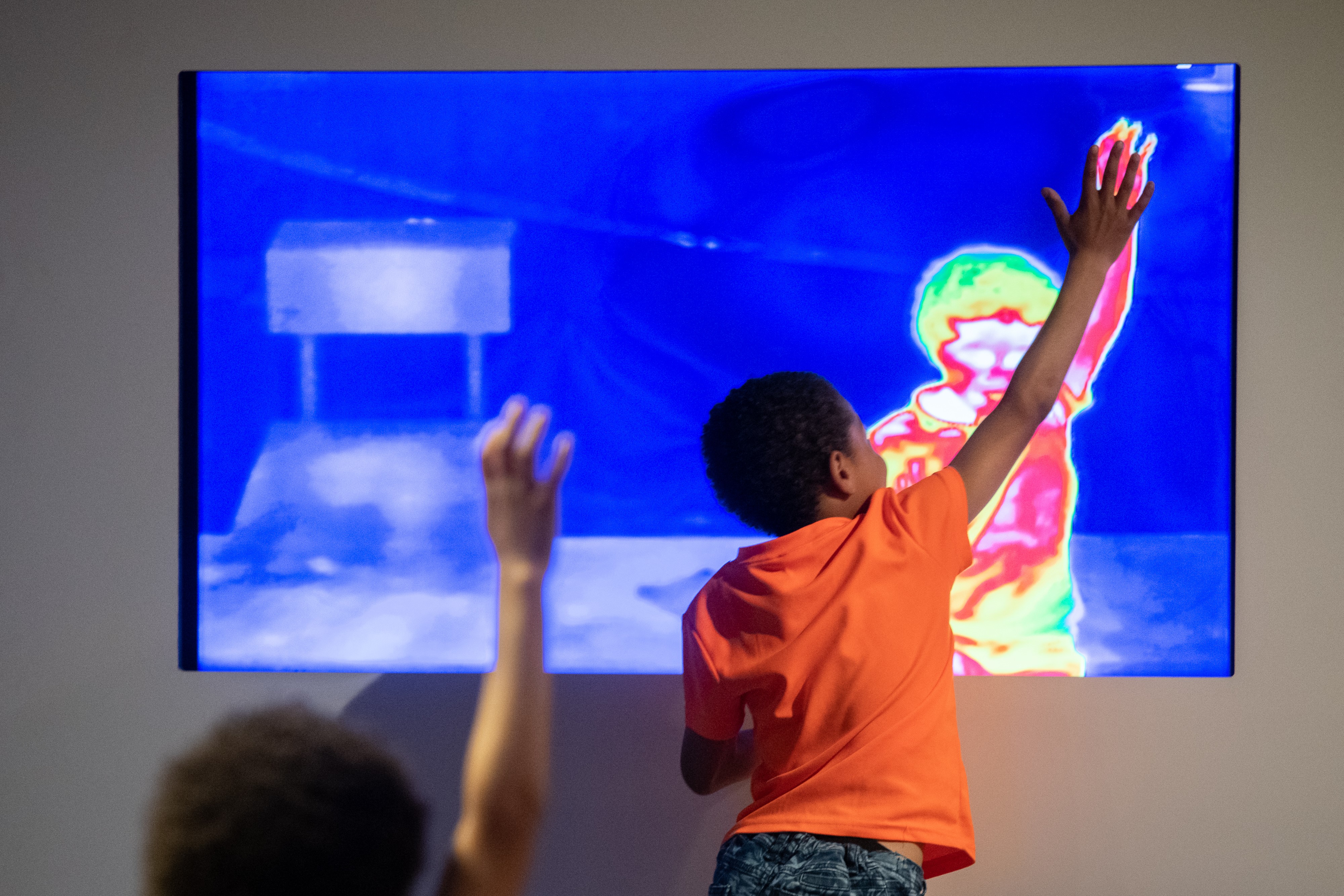Thermal Camera exhibit at Wonderlab: The Equinor Gallery
