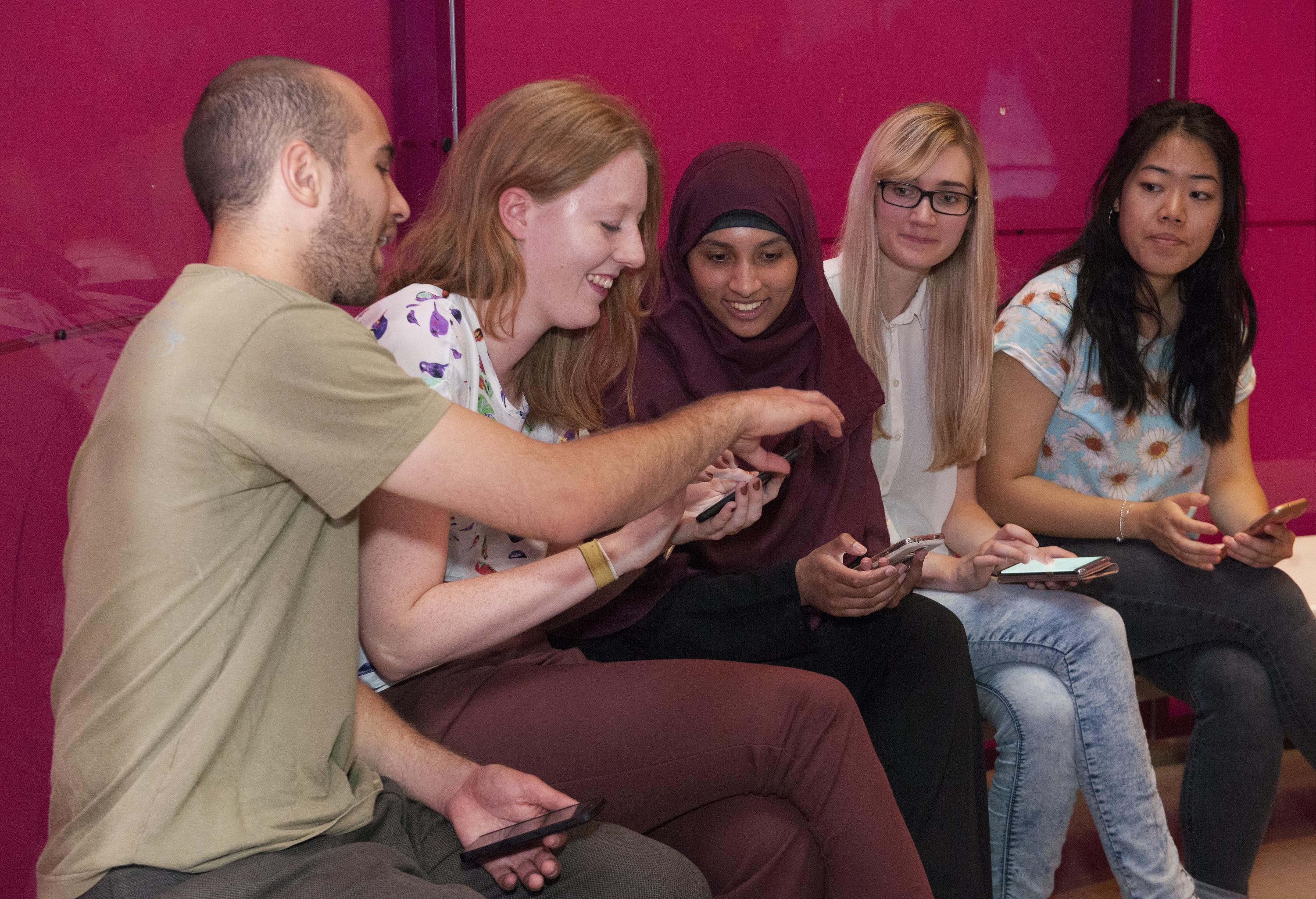 Visitors taking part in a Live Science event 