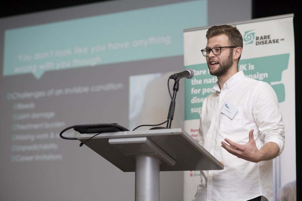 Luke Pembroke. Credit: Rare Disease UK AGM 2017