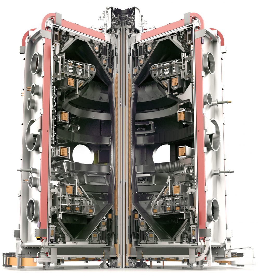 Schematic of the MAST Upgrade machine. Credit UKAEA