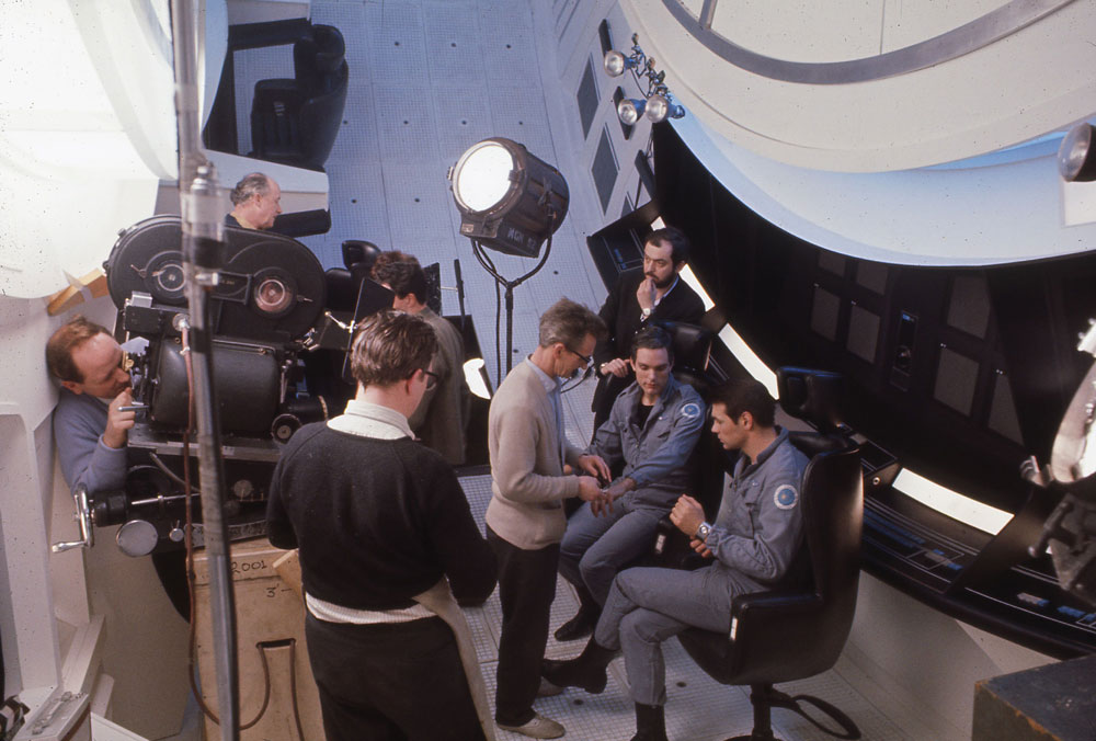 Stanley Kubrick on the set of '2001: A Space Odyssey'. Credit: Warner Brothers