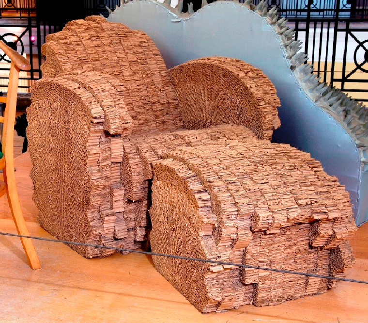 Little Beaver armchair and stool by Frank Gehry