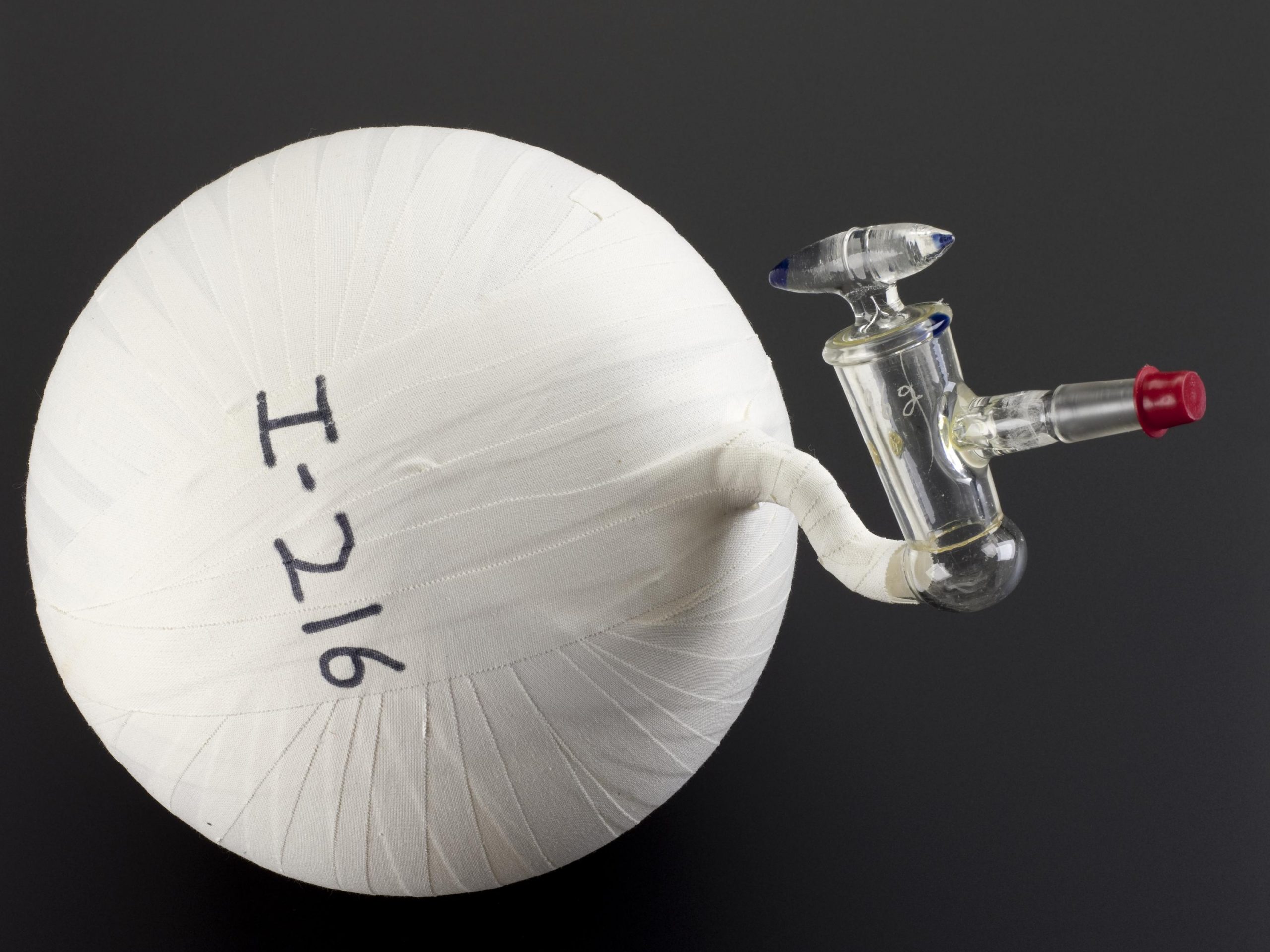 air-sampling flask used by Charles David Keeling