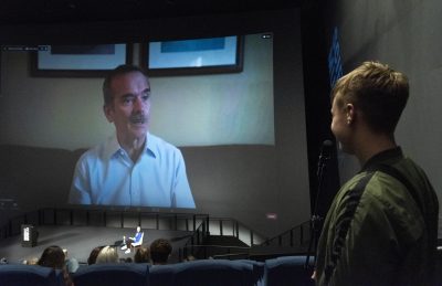Chris Hadfield answers audience questions about being an astronaut.