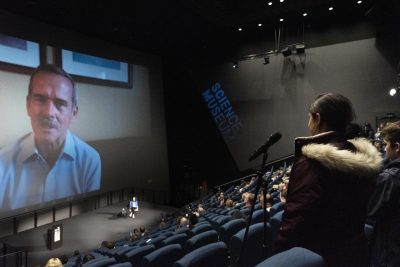 Astronaut Chris Hadfield answers audience questions about space travel
