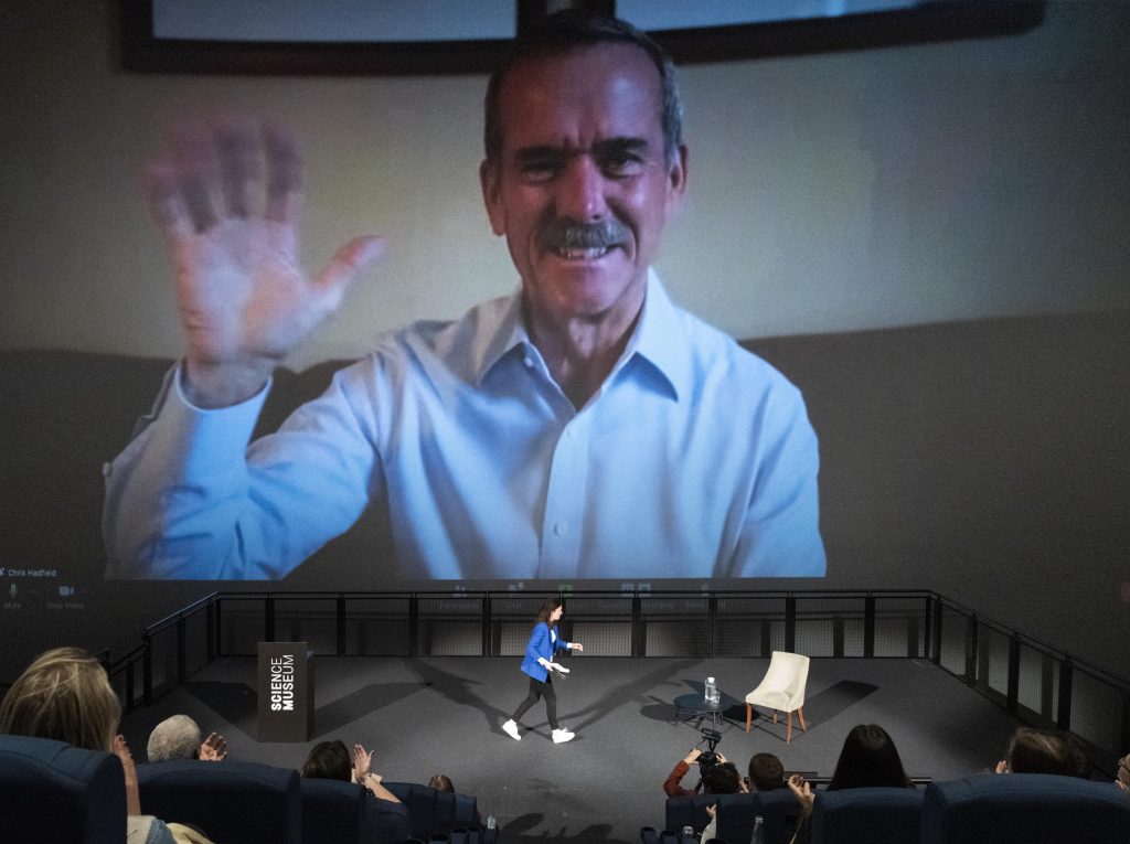 Chloe Hadfield Astronaut Chris Hadfield in conversation with Professor Lucie Green ...