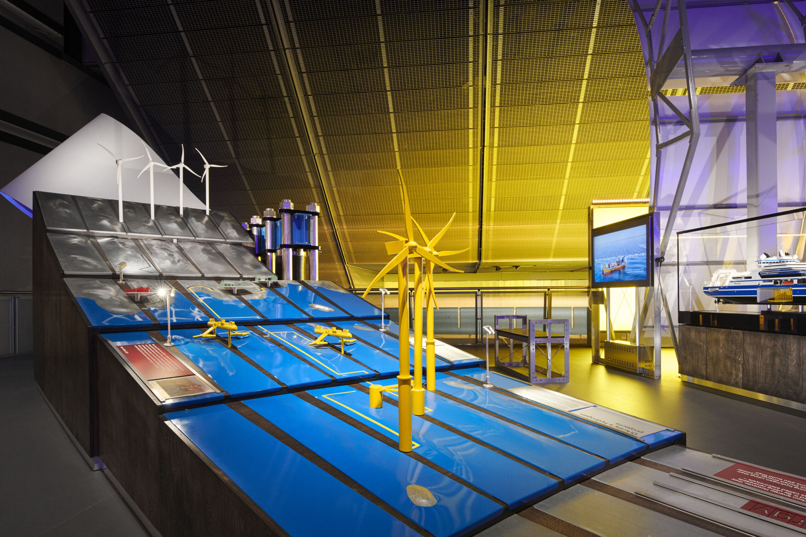 The Hydrogen, Wind and Tidal Energy exhibit in Energy Revolution: The Adani Green Energy Gallery